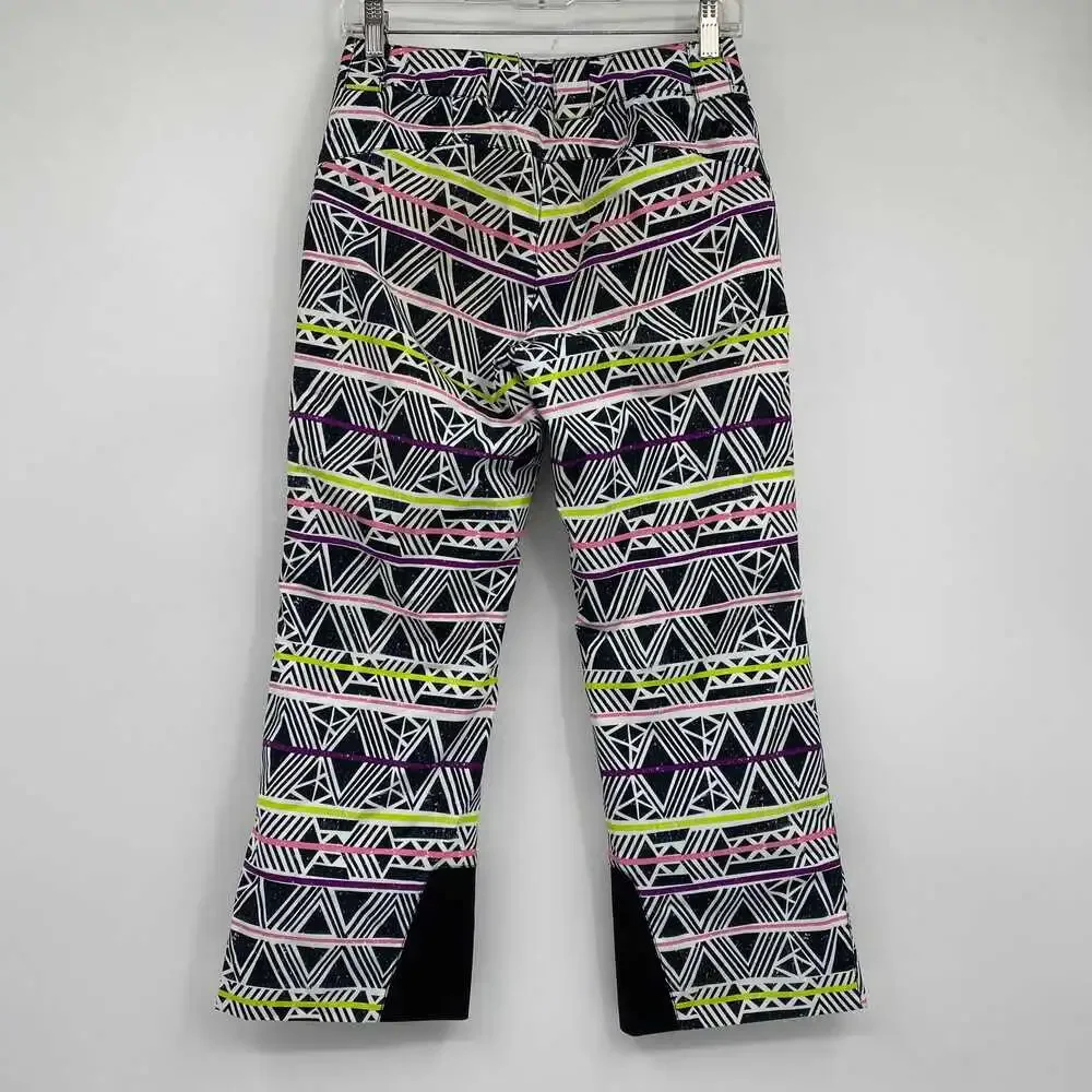 Marmot Girls Black Purple Geometric Ski Coat & Snow Pants Set | LG Regular